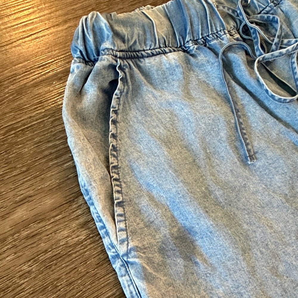 For The Republic Light Blue Drawstring Pants - Picture 5 of 7